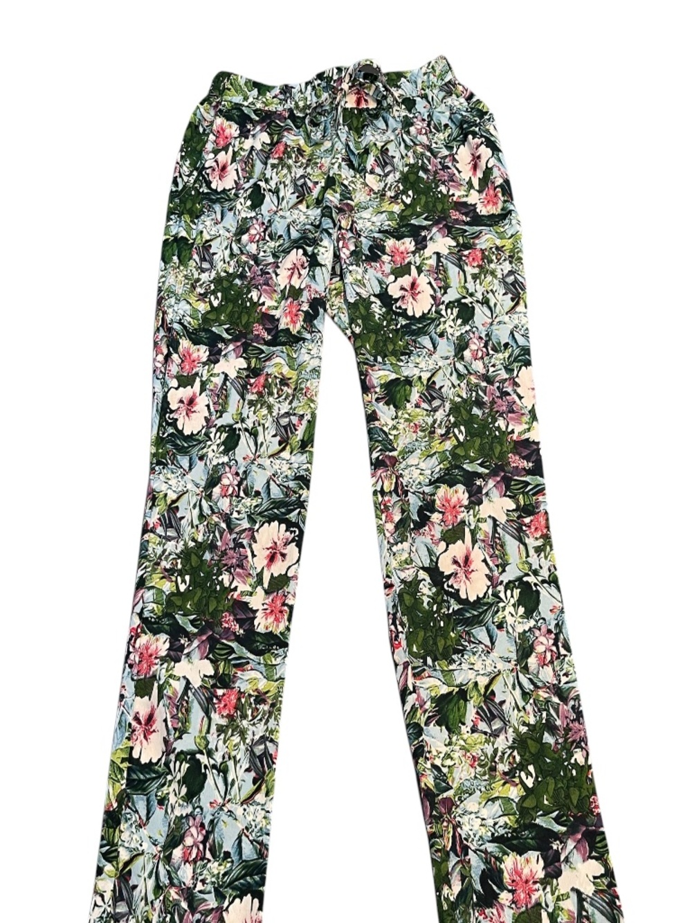 Vero Moda Size Large Tropical Print Resort Straightleg Pant